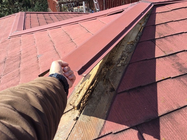 棟包板金の飛散